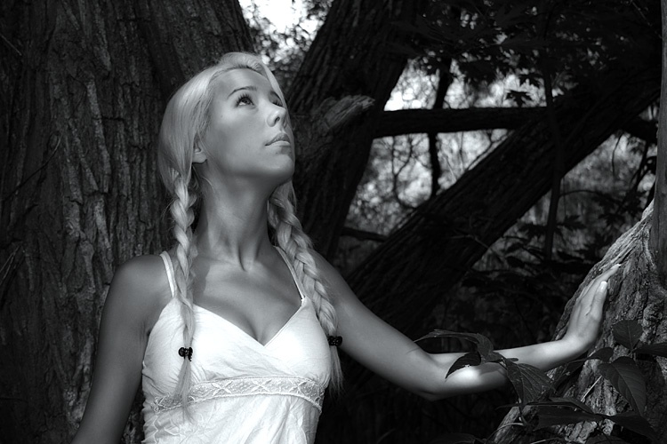 Jessica in the woods