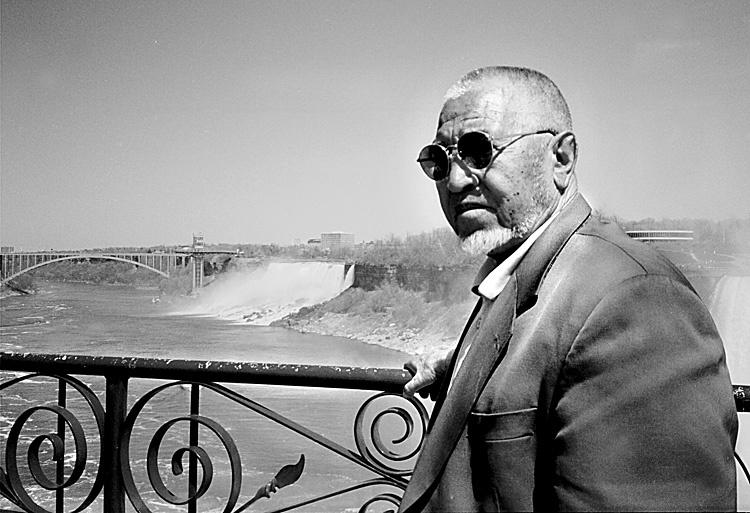 Grandfather by the falls by Sharif Mohammadi